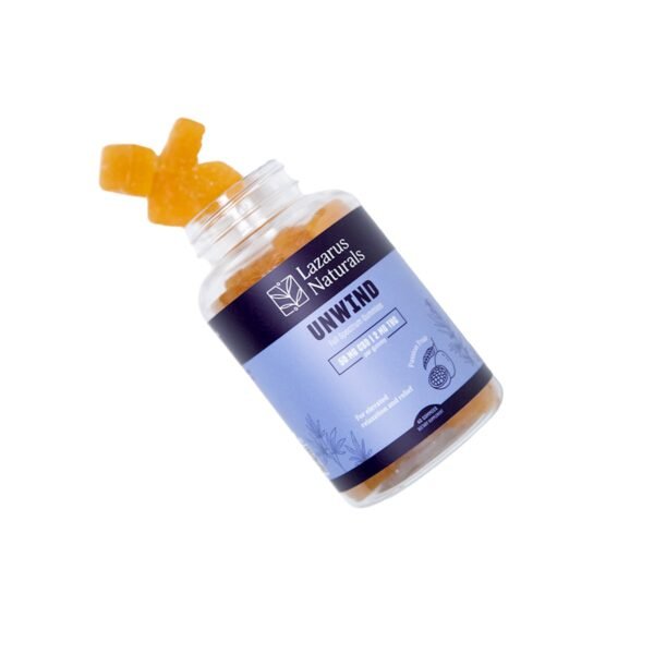 lazarus naturals, cbd + thc gummies, passion fruit, full spectrum, 40ct, 80mg thc + 2000mg cbd